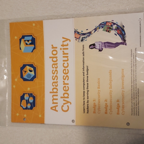 Girl Scout Ambassador Cybersecurity Badge Set - Picture 1 of 2